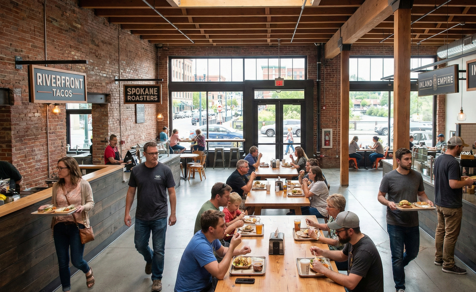 Food Hall Culture Revives Downtown Spokane