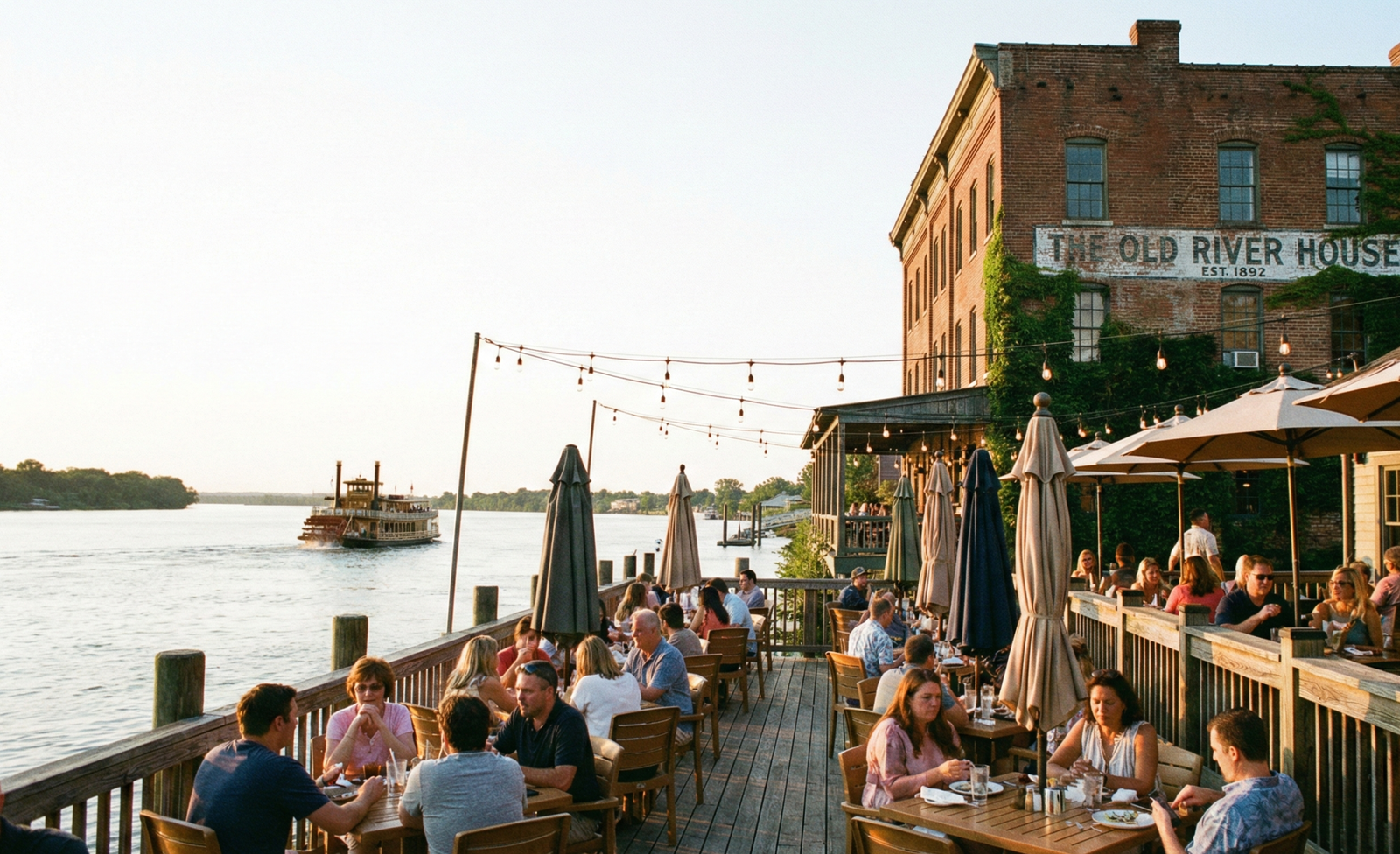 Riverfront Dining: Local History Meets Scenic Views