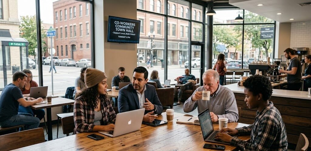 Coffee Shops, Co-Working, and Community: The New Social Fabric of Secondary Cities